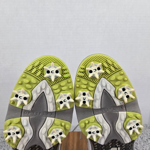 Footjoy Contour Closeout White Lime Leather Athletic Spiked Golf Cleat Men 9.5 M - Picture 10 of 14